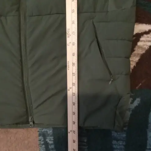 Doterra Green Puffer Jacket Full Zip Kelly Green Packable Womens Large