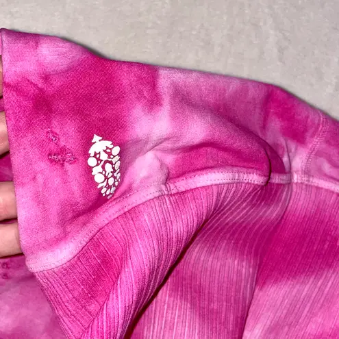 Free People Movement Women’s Good Karma Tie Dye 7/8 Full Length Pink Leggings size XS/S