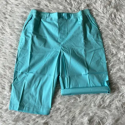 Chadwick's  Women’s All-Day Comfort Poplin Shorts poolside size Petite Medium thumbnail 4