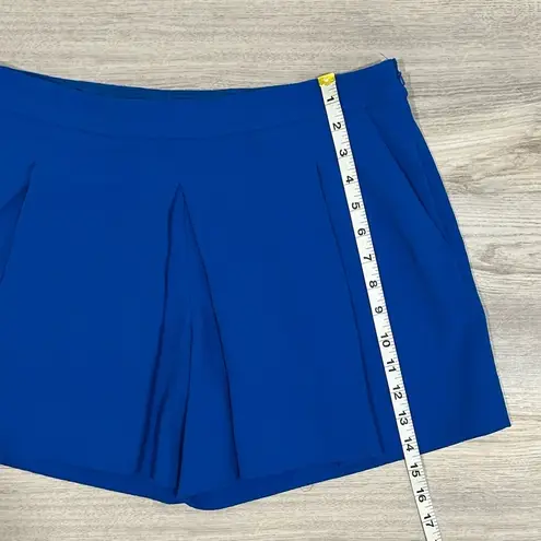 The Limited  Dressy Side Zip Stretch Skort Shorts Bright Royal Blue Size 6