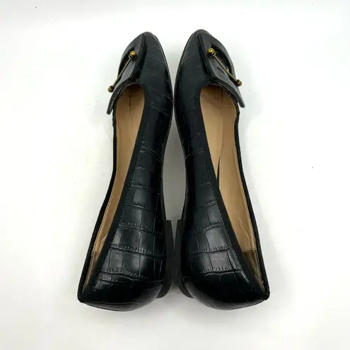 Zac Posen  Vonte Skimmer Black Leather Flats Women's 8.5 US