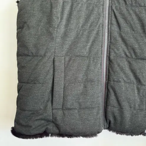 Be Boundless Reversible Thermo Lock Quilted Nylon Rain/Wind Proof Vest Size L Black Size L