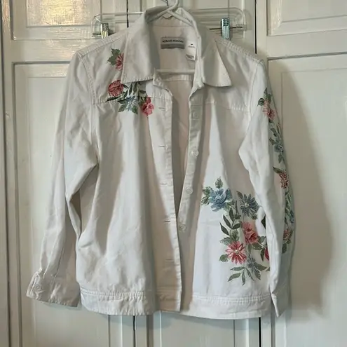 Alfred Dunner Vintage floral denim jacket - Size 16P