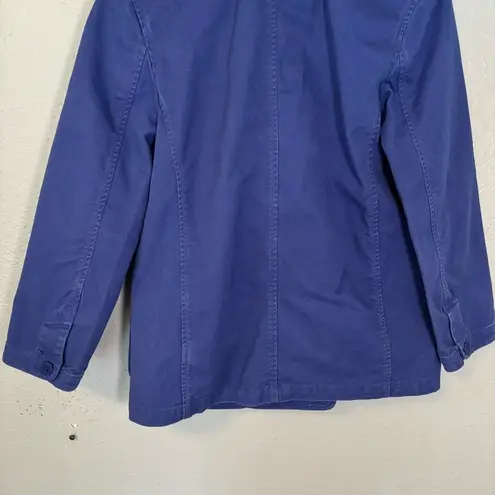 Madewell  Women's Crossover Blazer‎ in (Re)generative Chino Cobalt Blue Small