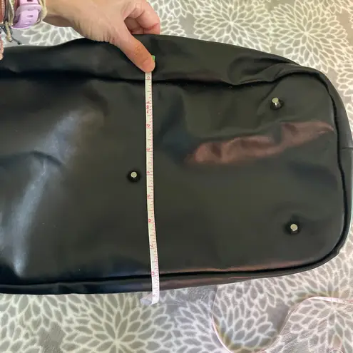 Quilted Duffel Bag Weekender Overnight Travel Tote Bag Black Vacation Preppy