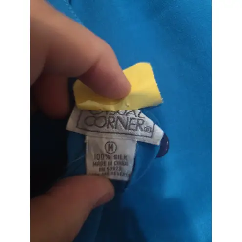 Casual Corner Women's Medium Teal T