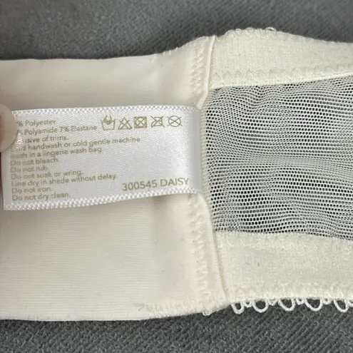 Honey Birdette Daisy Balconette Bra US 40G Padded Lined Molded Underwire Ivory Size undefined