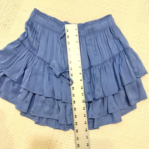 Aerie  medium Sweet N Silky tiered ruffle mini skirt SK 3096