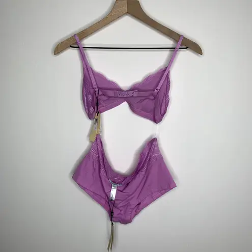 Cosabella Dolce Boyshort and Soft Bra Set 2 piece Neela Flower New Womens Large