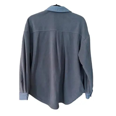 Boutique Women's Ruby Fleece Gray Blue Outdoor Relaxed Jacket Medium