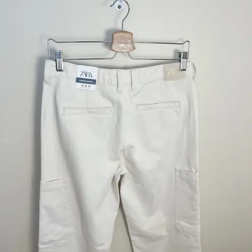 ZARA  Cargo Cream Pants Denim Size 6 New‎