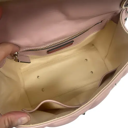 Valentino Garavani Candystud Medium Top Handle Leather Bag Rockstud Pink