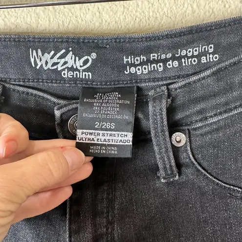 MOSSIMO Denim High Rise Jegging Black Jeans Skinny Size 2/26S