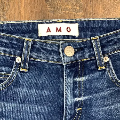 AMO Twist Wash In True Blue Skinny Jeans Size 28