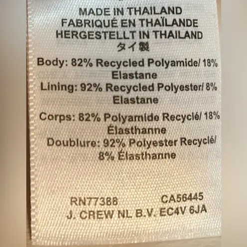 J.Crew New  Radiant Fuchsia Ruched V-neck One Piece Sz 2 NWT Padded Coverage Pink