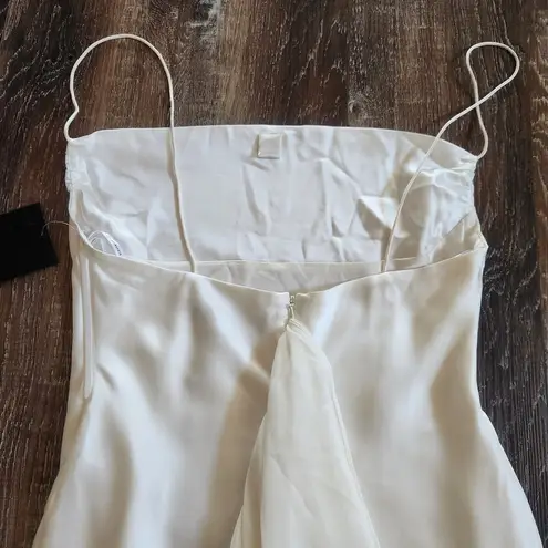 Retrofête Retrofete Marcia Dress in White Size Medium Sleeveless Maxi Slip NWT
