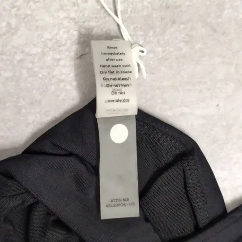 ANDIE NWT Black Demi Moore The Monaco V-Front Bikini Top S