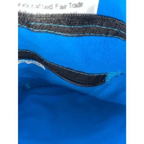 Tribe Azure Women's Blue Cotton Patchwork Shoulder Bag