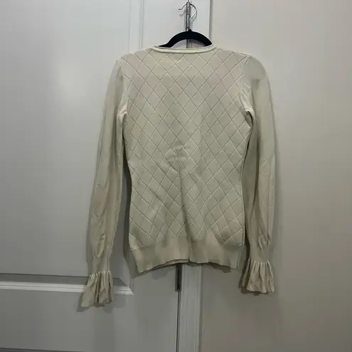 Opening Ceremony Ecru Compact Flare Sleeve Sweater Size XS $350
