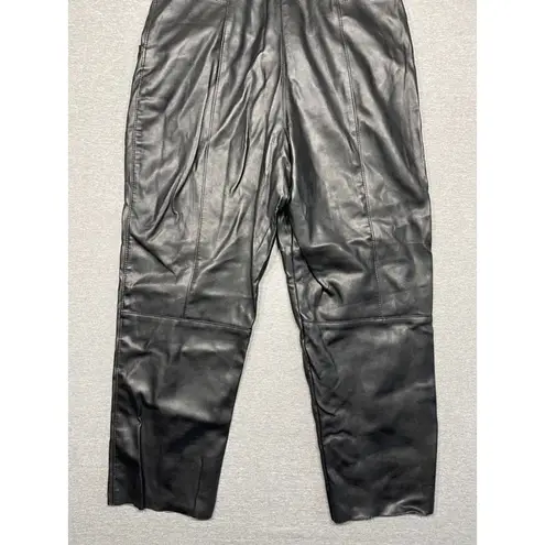 H&M Women's  Black Leather Pants Size 10