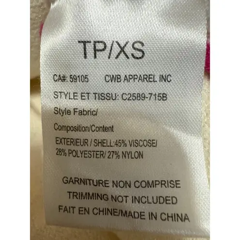 Charlie B Women's Cream White Knit Lace Up Long Sleeve V