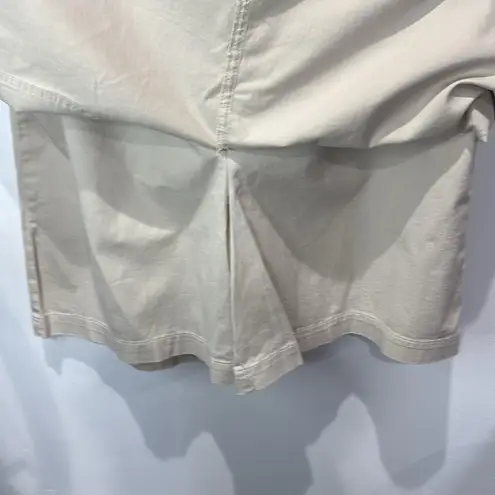 Karen Scott Skirt Utility Mini with Belt Pockets Khaki Size 14