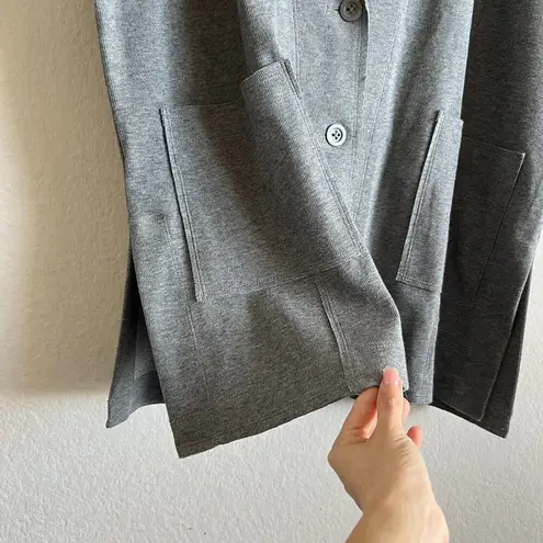 DAILY Practice Anthropologie Grey The Heather Elbert Blazer Sweater Womens Large