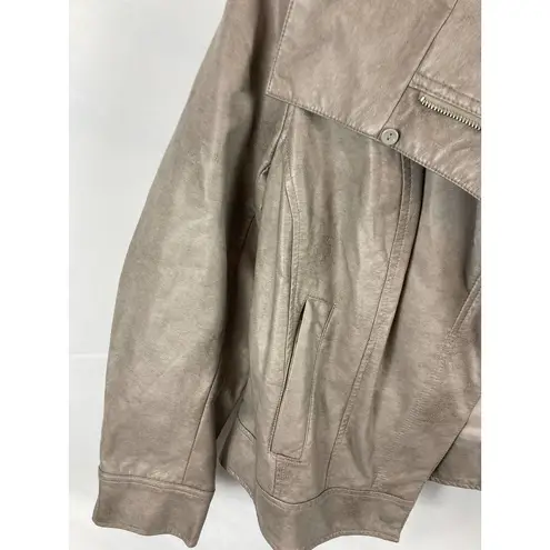 Lane Bryant  Faux Leather Bomber Jacket Size 18/20