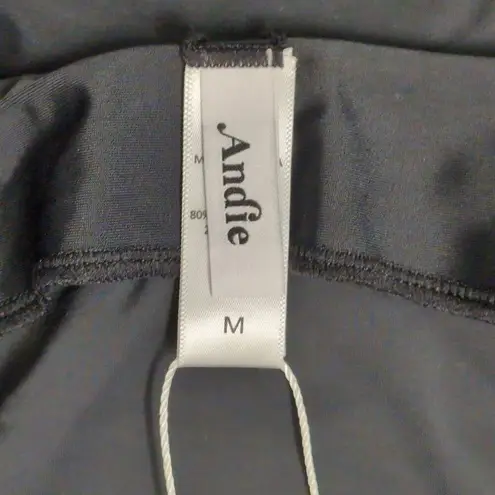 ANDIE NWT Waikiki Dress Black Solid Sleeveless Halter Size M