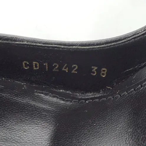 Dolce & Gabbana Mary Jane Pumps Black Baroque DG Logo Heel Size 38 Designer