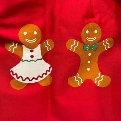 Fervour Christmas Gingerbread Man Red A Line Pleated Skirt from ModCloth Size XS
