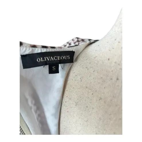 Olivaceous  Snake Print Mini Dress Size S