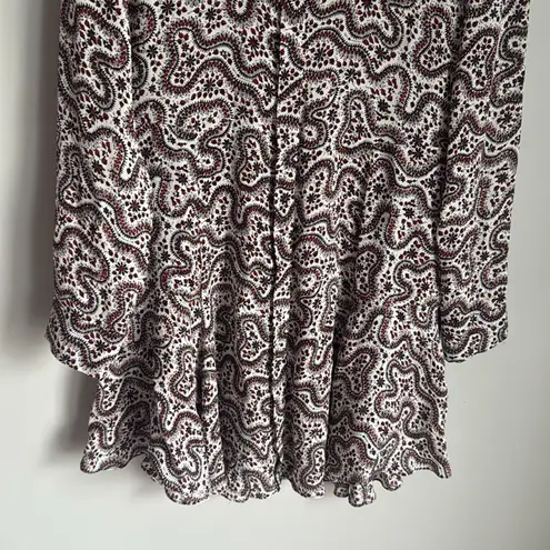 ALC Frank A.L.C. Multicolor Randi Floral Silk Calico Prairie Paisley Mini Dress 10