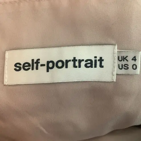 Self Portrait Self-portrait NEW floral guipure lace short sleeve mini dress 0