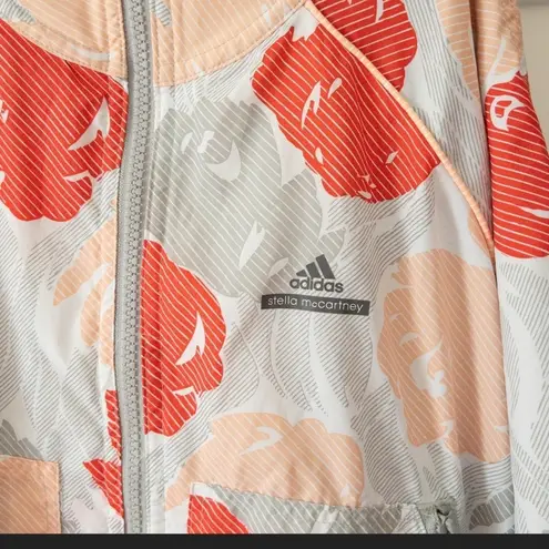 Stella McCartney NWOT ADIDAS W/ PEACH AMD GREY FLORAL WIND BREAKER SZ SMA… thumbnail 10