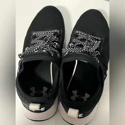 Under Armour  Black and White Athletic Shoes