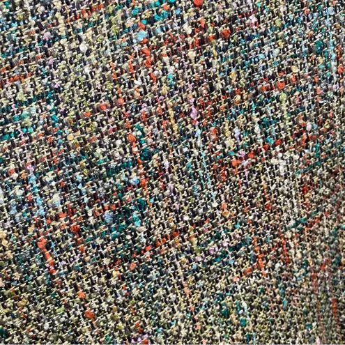 DAM Fashion DEBORAH ANN MACK Lambskin Tweed Wool Poncho Cape With Armhole Size 8