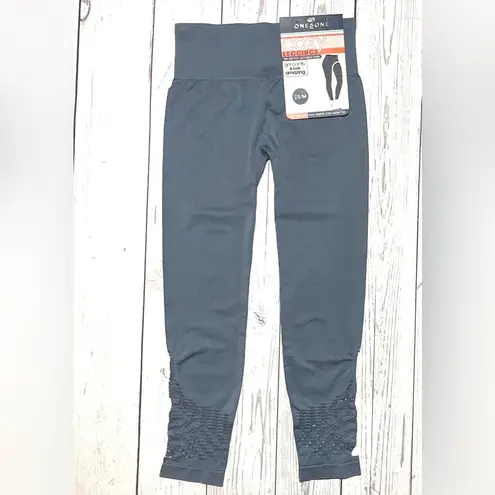 One 5 One Steel Blue Cutout Detail Leggings Size SIM