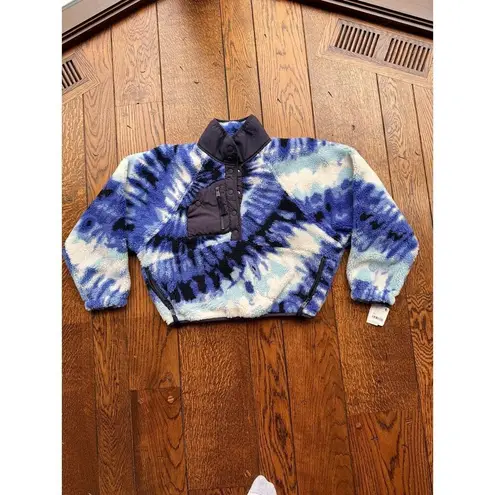 Free People  Hit The Slopes Pullover Ocean Tie-dye Combo Women’s L NWT Sweater