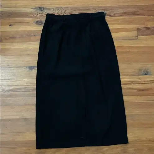 Susan Bristol Vintage Black Midi Straight Skirt Womens Size 10