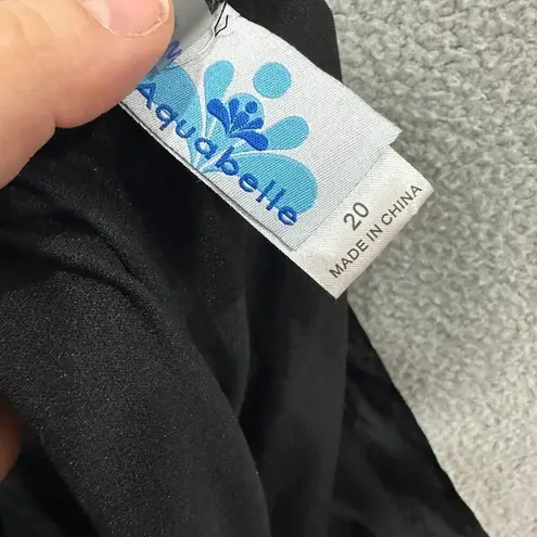 swimsuits for all womens swim shorts 20 black pull on pockets aquabelle stretch Size undefined