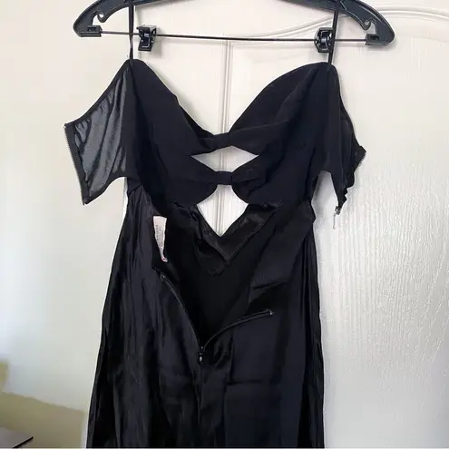 Bec & Bridge Dress Halle Strapless Cutout Maxi Wedding Black Tie Black 4 GUC