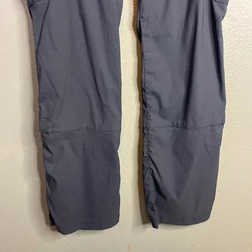 Duluth Trading Co Dry On The Fly Cargo Pant Women Size 14x31 Hiking Convertible Gray