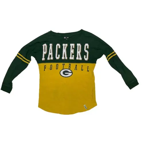 NFL Team Apparel NFL Green Bay Packers Logo Long Sleeve Shirt Top Medium