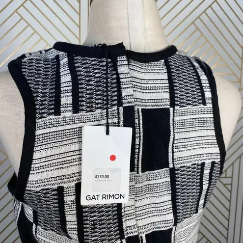 Gat Rimon Shaya Dress in Black & White Jacquard Size 2