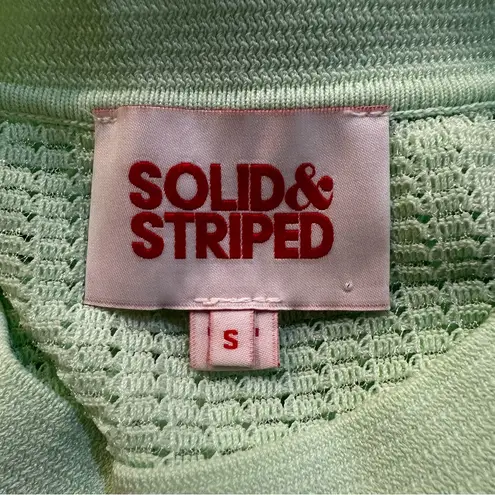 Solid & Striped The Carson Dress Mesh Swim Cover Up in Pistachio Size Small