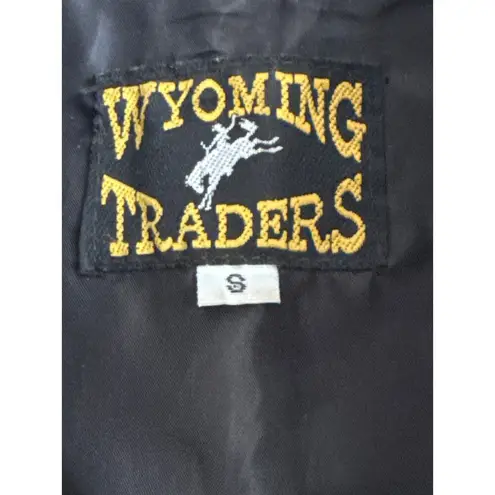 Wyoming traders The Lonesome Ranch black cotton zip pocket vest small