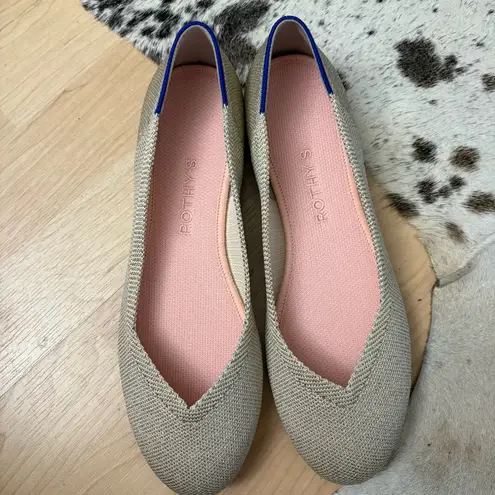 Rothy's ROTHY’S The Flat in Light Gold Metallic women's Size 8 NWOT