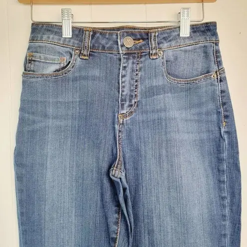 Victoria's Secret  Womens Size 4 Blue High-Rise Cropped Jeans Angel Wings