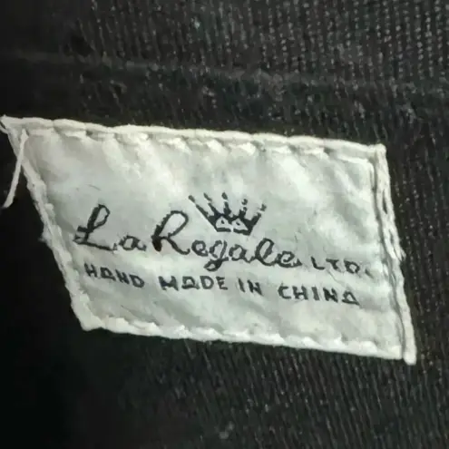 La Regale Lot Of 2 Vintage Evening Hand Bags Purse Clutch  Black Beaded Small